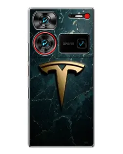 Чехол для ZTE Nubia Z60 Ultra с картинкой «Мраморная Tesla Gold» Чехол для ZTE Nubia Z60 Ultra с картинкой «Мраморная Tesla Gold»