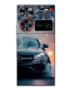 Чехол для ZTE Nubia Z60 Ultra с картинкой «Mercedes — ночной город» Чехол для ZTE Nubia Z60 Ultra с картинкой «Mercedes — ночной город»
