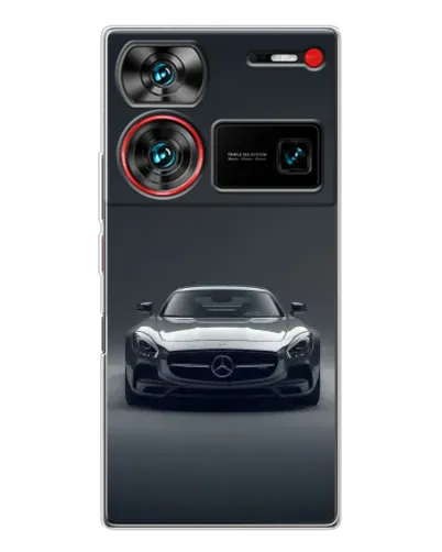 Чехол для ZTE Nubia Z60 Ultra с картинкой «Mercedes на черном»