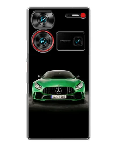 Чехол для ZTE Nubia Z60 Ultra с картинкой «Mercedes — неоновый лого»
