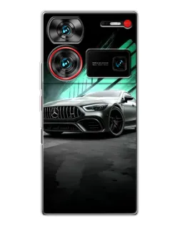 Чехол для ZTE Nubia Z60 Ultra с картинкой «Темный Mercedes AMG»