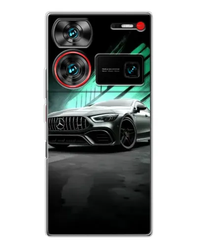 Чехол для ZTE Nubia Z60 Ultra с картинкой «Темный Mercedes AMG»