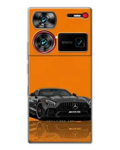 Чехол для ZTE Nubia Z60 Ultra с картинкой «Оранжевый Mercedes AMG»