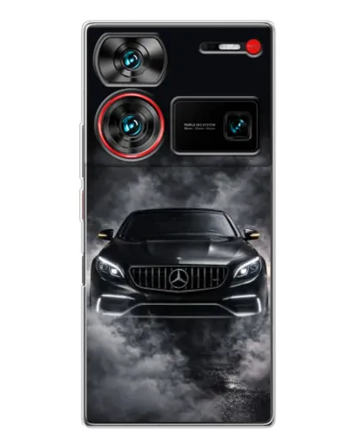 Чехол для ZTE Nubia Z60 Ultra с картинкой «Mercedes в дыму»