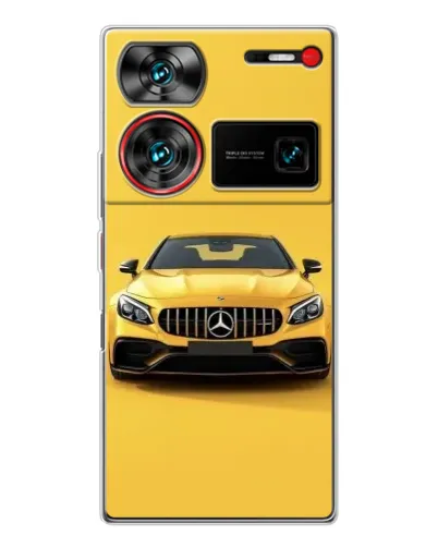 Чехол для ZTE Nubia Z60 Ultra с картинкой «Желтый Mercedes GT»