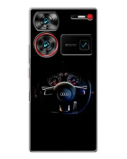 Чехол для ZTE Nubia Z60 Ultra с картинкой «Салон Audi — руль» Чехол для ZTE Nubia Z60 Ultra с картинкой «Салон Audi — руль»