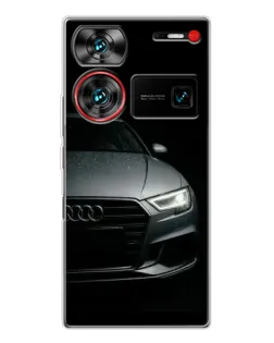 Чехол для ZTE Nubia Z60 Ultra с картинкой «Audi — детализация кузова» Чехол для ZTE Nubia Z60 Ultra с картинкой «Audi — детализация кузова»