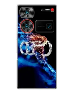 Чехол для ZTE Nubia Z60 Ultra с картинкой «Энергия лого Audi» Чехол для ZTE Nubia Z60 Ultra с картинкой «Энергия лого Audi»