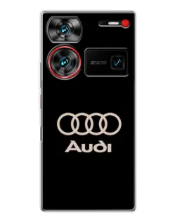 Чехол для ZTE Nubia Z60 Ultra с картинкой «Audi — золотой логотип» Чехол для ZTE Nubia Z60 Ultra с картинкой «Audi — золотой логотип»
