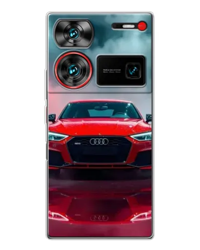 Чехол для ZTE Nubia Z60 Ultra с картинкой «Audi RS — красный стиль» Чехол для ZTE Nubia Z60 Ultra с картинкой «Audi RS — красный стиль»