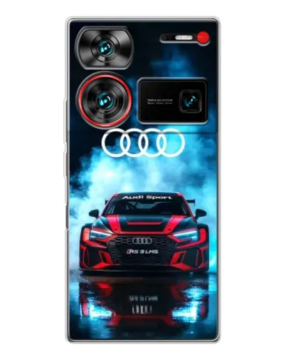 Чехол для ZTE Nubia Z60 Ultra с картинкой «Audi Sport — неон» Чехол для ZTE Nubia Z60 Ultra с картинкой «Audi Sport — неон»