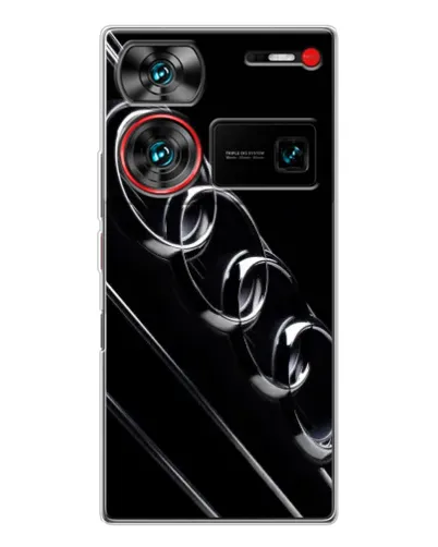 Чехол для ZTE Nubia Z60 Ultra с картинкой «Audi — абстрактные кольца» Чехол для ZTE Nubia Z60 Ultra с картинкой «Audi — абстрактные кольца»