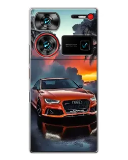 Чехол для ZTE Nubia Z60 Ultra с картинкой «Audi — закат» Чехол для ZTE Nubia Z60 Ultra с картинкой «Audi — закат»