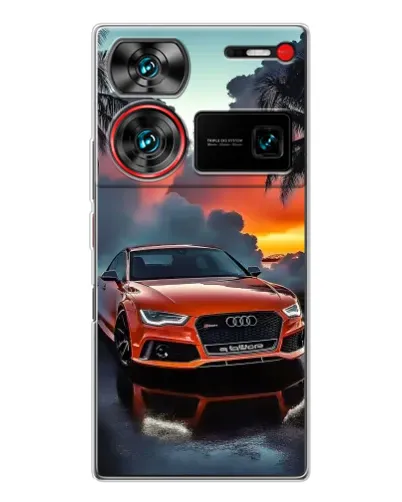 Чехол для ZTE Nubia Z60 Ultra с картинкой «Audi — закат» Чехол для ZTE Nubia Z60 Ultra с картинкой «Audi — закат»