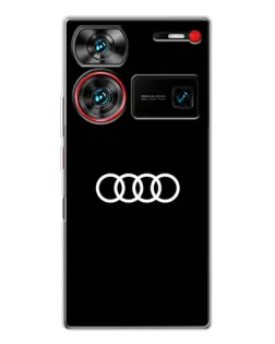 Чехол для ZTE Nubia Z60 Ultra с картинкой «Audi White Logo» Чехол для ZTE Nubia Z60 Ultra с картинкой «Audi White Logo»