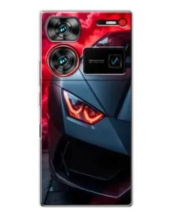 Чехол для ZTE Nubia Z60 Ultra с картинкой «Lamborghini красное сияние» Чехол для ZTE Nubia Z60 Ultra с картинкой «Lamborghini красное сияние»