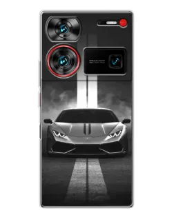 Чехол для ZTE Nubia Z60 Ultra с картинкой «Lamborghini симметрия дорог»