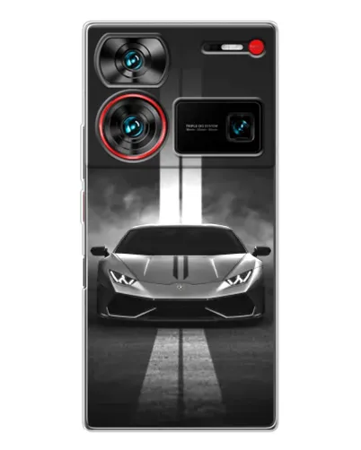 Чехол для ZTE Nubia Z60 Ultra с картинкой «Lamborghini симметрия дорог»