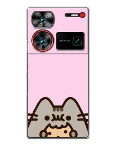 Чехол для ZTE Nubia Z60 Ultra с картинкой «Pusheen и печенье» Чехол для ZTE Nubia Z60 Ultra с картинкой «Pusheen и печенье»