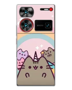 Чехол для ZTE Nubia Z60 Ultra с картинкой «Единорог Pusheen»