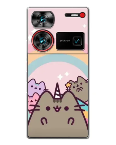 Чехол для ZTE Nubia Z60 Ultra с картинкой «Единорог Pusheen» Чехол для ZTE Nubia Z60 Ultra с картинкой «Единорог Pusheen»