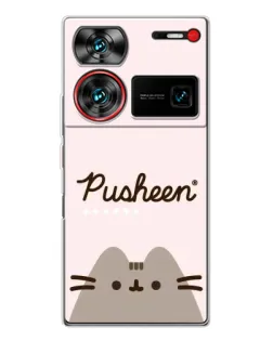 Чехол для ZTE Nubia Z60 Ultra с картинкой «Pusheen логотип»