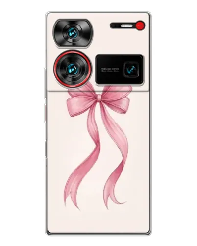 Чехол для ZTE Nubia Z60 Ultra с картинкой «Розовый бант» Чехол для ZTE Nubia Z60 Ultra с картинкой «Розовый бант»