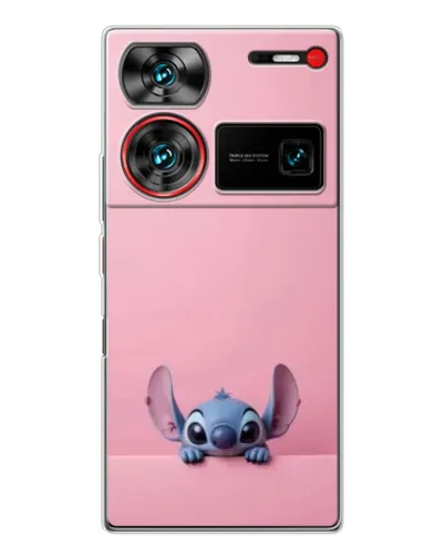 Чехол для ZTE Nubia Z60 Ultra с картинкой «Stitch выглядывает»