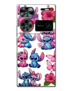 Чехол для ZTE Nubia Z60 Ultra с картинкой «Стикеры Stitch и Angel» Чехол для ZTE Nubia Z60 Ultra с картинкой «Стикеры Stitch и Angel»