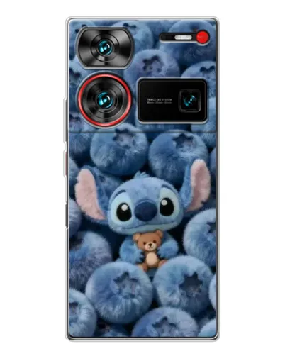 Чехол для ZTE Nubia Z60 Ultra с картинкой «Стич и голубика»