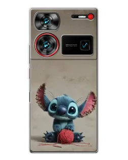 Чехол для ZTE Nubia Z60 Ultra с картинкой «Стич на коричневом фоне» Чехол для ZTE Nubia Z60 Ultra с картинкой «Стич на коричневом фоне»