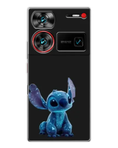 Чехол для ZTE Nubia Z60 Ultra с картинкой «Стич на черном»