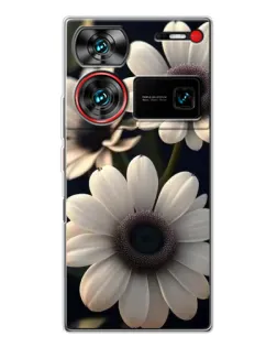 Чехол для ZTE Nubia Z60 Ultra с картинкой «Белые маргаритки макро» Чехол для ZTE Nubia Z60 Ultra с картинкой «Белые маргаритки макро»