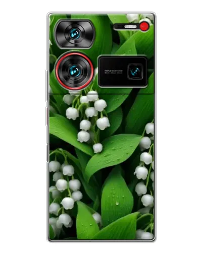 Чехол для ZTE Nubia Z60 Ultra с картинкой «Ландыши в зелени» Чехол для ZTE Nubia Z60 Ultra с картинкой «Ландыши в зелени»