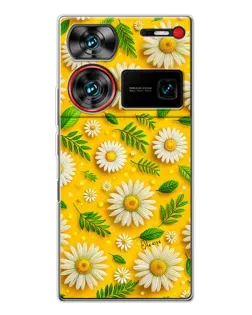 Чехол для ZTE Nubia Z60 Ultra с картинкой «Ромашковое солнце» Чехол для ZTE Nubia Z60 Ultra с картинкой «Ромашковое солнце»