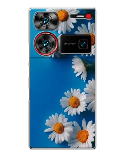 Чехол для ZTE Nubia Z60 Ultra с картинкой «Белоснежные маргаритки» Чехол для ZTE Nubia Z60 Ultra с картинкой «Белоснежные маргаритки»