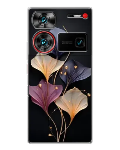 Чехол для ZTE Nubia Z60 Ultra с картинкой «Лиловые цветы грации» Чехол для ZTE Nubia Z60 Ultra с картинкой «Лиловые цветы грации»