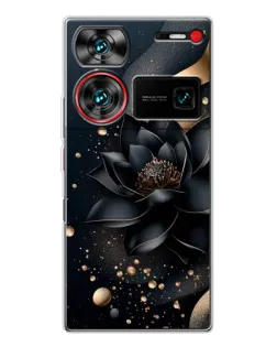 Чехол для ZTE Nubia Z60 Ultra с картинкой «Черный лотос» Чехол для ZTE Nubia Z60 Ultra с картинкой «Черный лотос»