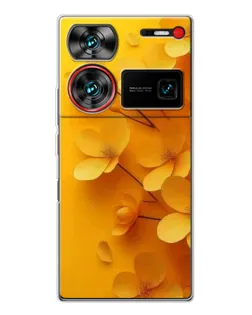 Чехол для ZTE Nubia Z60 Ultra с картинкой «Золотые лепестки» Чехол для ZTE Nubia Z60 Ultra с картинкой «Золотые лепестки»