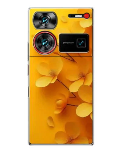 Чехол для ZTE Nubia Z60 Ultra с картинкой «Золотые лепестки» Чехол для ZTE Nubia Z60 Ultra с картинкой «Золотые лепестки»