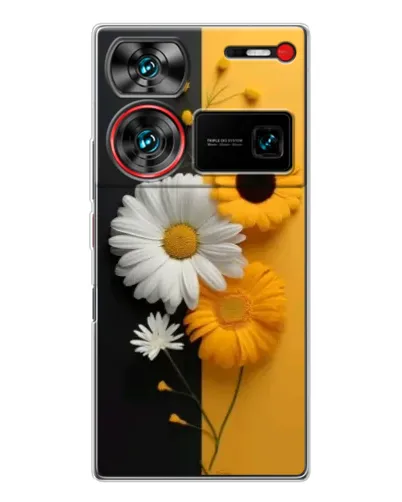 Чехол для ZTE Nubia Z60 Ultra с картинкой «Подсолнух и ромашка» Чехол для ZTE Nubia Z60 Ultra с картинкой «Подсолнух и ромашка»