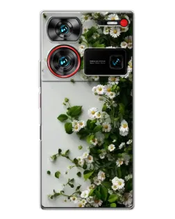 Чехол для ZTE Nubia Z60 Ultra с картинкой «Ветка мелких белых цветов» Чехол для ZTE Nubia Z60 Ultra с картинкой «Ветка мелких белых цветов»