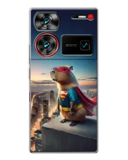Чехол для ZTE Nubia Z60 Ultra с картинкой «Капи-мен супергерой» Чехол для ZTE Nubia Z60 Ultra с картинкой «Капи-мен супергерой»