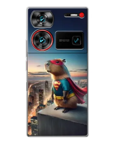 Чехол для ZTE Nubia Z60 Ultra с картинкой «Капи-мен супергерой»