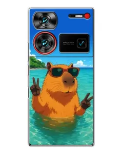 Чехол для ZTE Nubia Z60 Ultra с картинкой «Морская капибара» Чехол для ZTE Nubia Z60 Ultra с картинкой «Морская капибара»