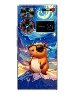 Чехол для ZTE Nubia Z60 Ultra с картинкой «Капибара Ван Гога» Чехол для ZTE Nubia Z60 Ultra с картинкой «Капибара Ван Гога»