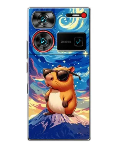 Чехол для ZTE Nubia Z60 Ultra с картинкой «Капибара Ван Гога»