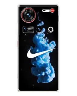 Чехол для ZTE Nubia Z70 Ultra с картинкой «Nike и синий дым»