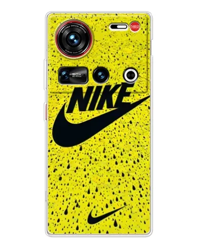 Чехол для ZTE Nubia Z70 Ultra с картинкой «Желтый текстурный Nike» Чехол для ZTE Nubia Z70 Ultra с картинкой «Желтый текстурный Nike»