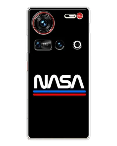 Чехол для ZTE Nubia Z70 Ultra с картинкой «NASA — классика Red Blue» Чехол для ZTE Nubia Z70 Ultra с картинкой «NASA — классика Red Blue»